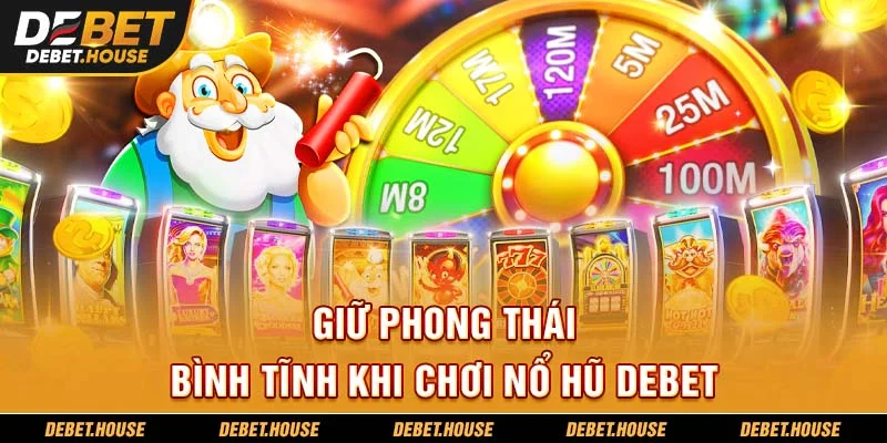 Giữ phong thái bình tĩnh khi chơi nổ hũ DEBET