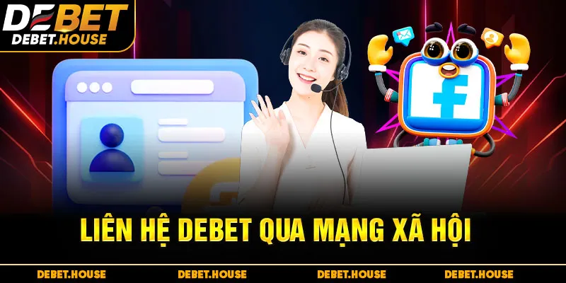 Liên hệ DEBET qua mạng xã hội